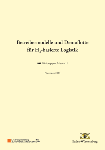 Betreibermodelle und Demoflotte für H2-basierte Logistik